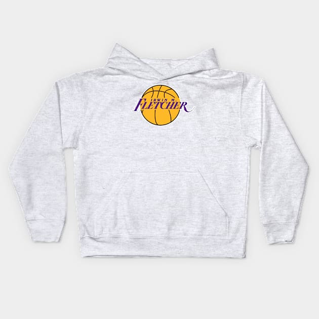 FLETCH - Irwin M Fletcher - LA Lakers Style Kids Hoodie by Simontology